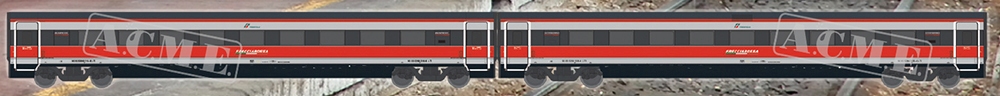 ACME 70122 - H0 - 2-tlg. Set Ergänzungwagen ETR 500, FS, Ep. VI